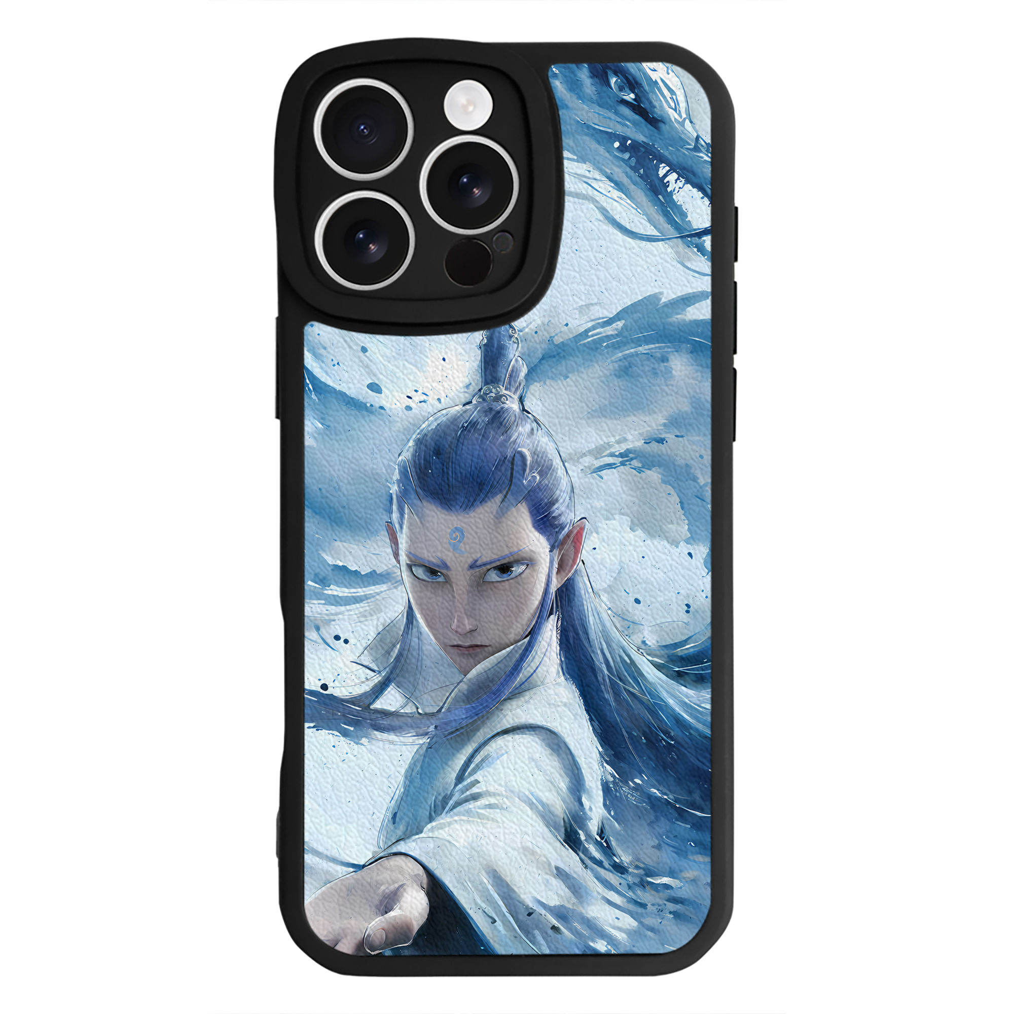 （画像用） Ne Zha 2 ナタ 魔童の大暴れ 【iPhone 16シリーズ対応】シリコンスマホケース（レザー調） 材質：シリコン